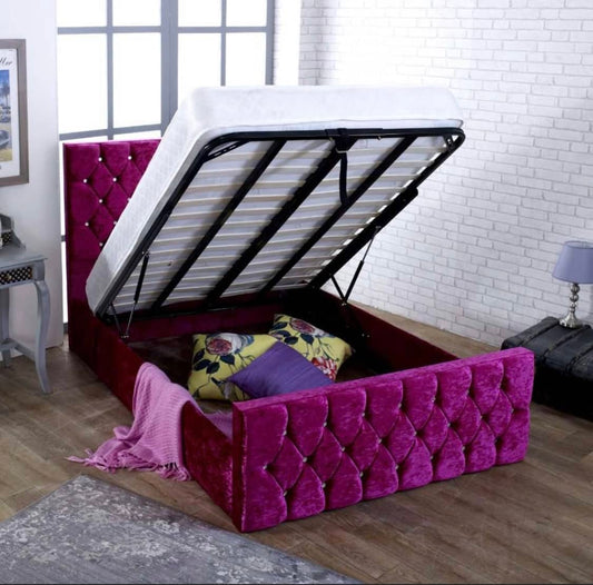 Florida Gaslift Double(4FT6) Bed – Stylish Storage Solution by Prime Furnitures